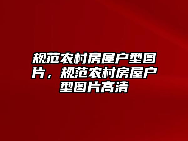 規(guī)范農(nóng)村房屋戶(hù)型圖片，規(guī)范農(nóng)村房屋戶(hù)型圖片高清